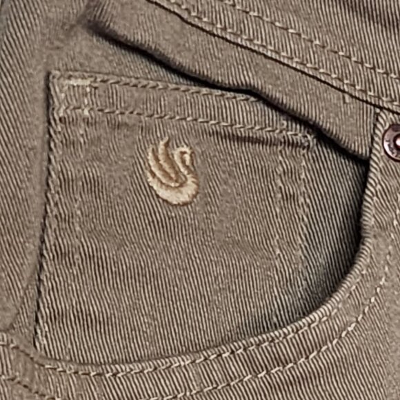 Gloria Vanderbilt Tan Khaki Amanda Cotton Span 5 Pocket Jeans Missy Size 10 AVG - Picture 6 of 16